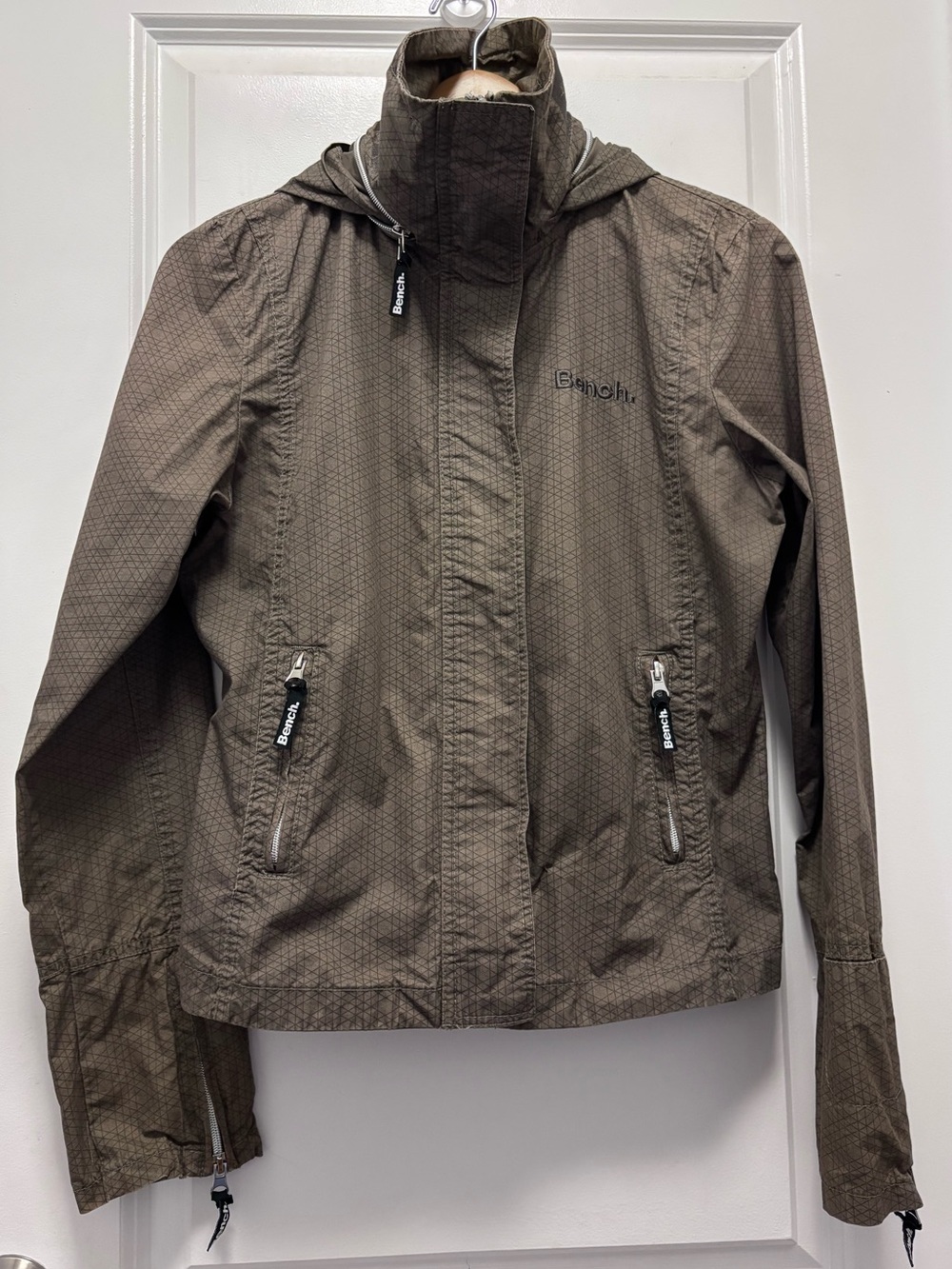 Bench Olive Green Hooded Utility Jacket